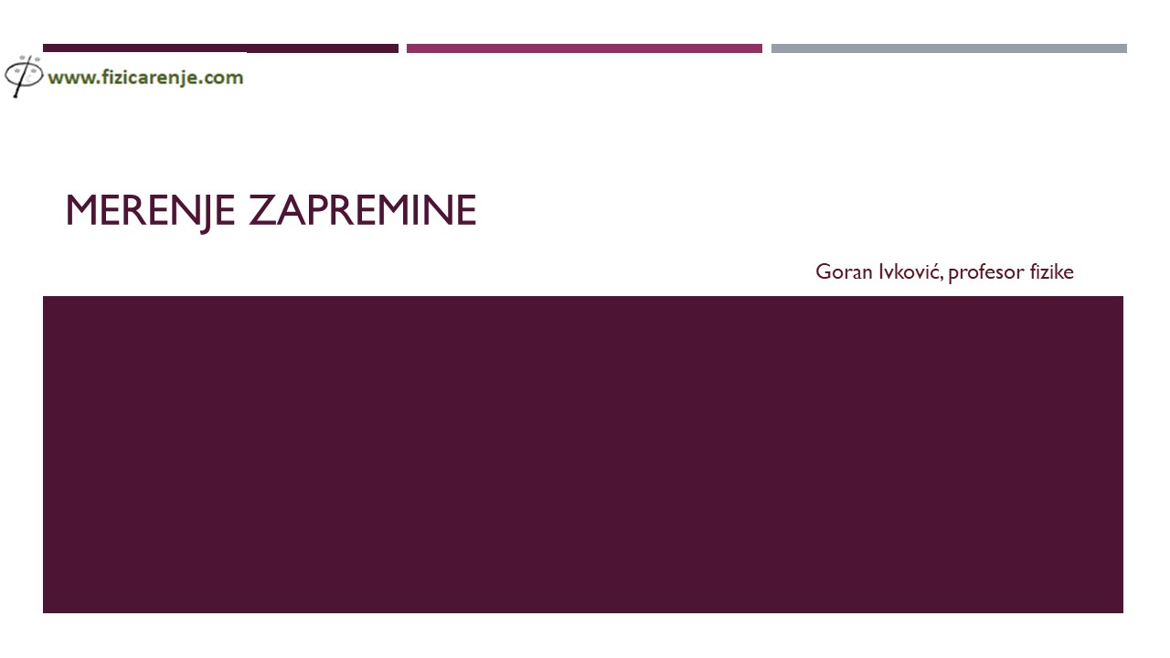 Merenje zapremine