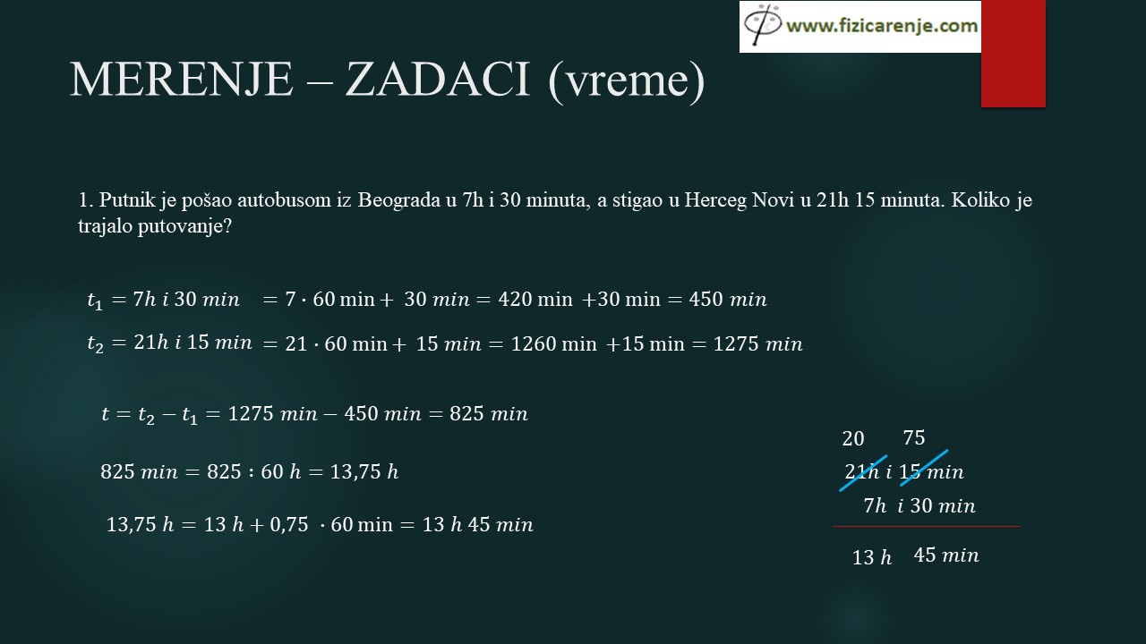 prebacivanje mernih jedinica za vreme